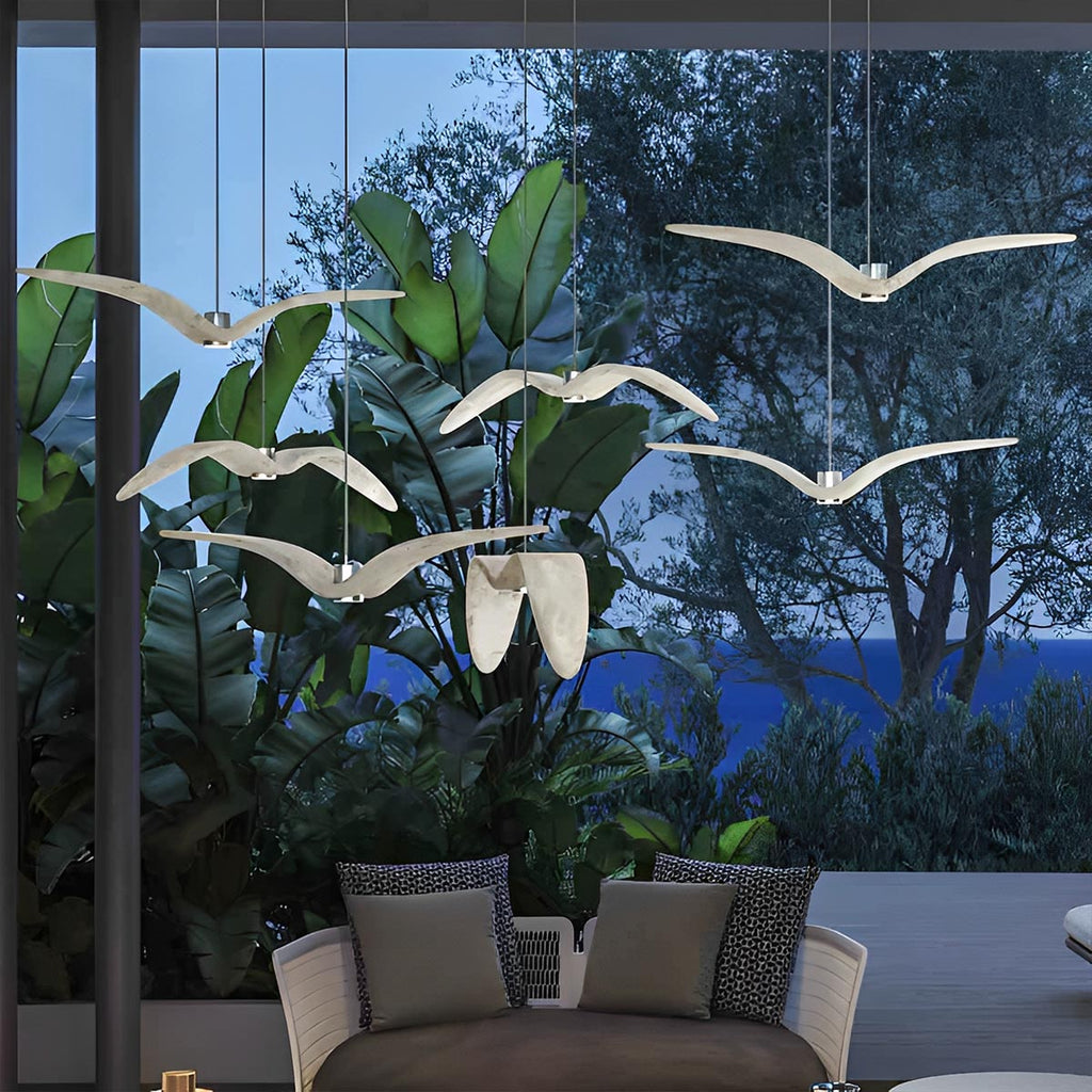 Modern Outdoor Waterproof Seagull Bird LED Ceiling Pendant Lights