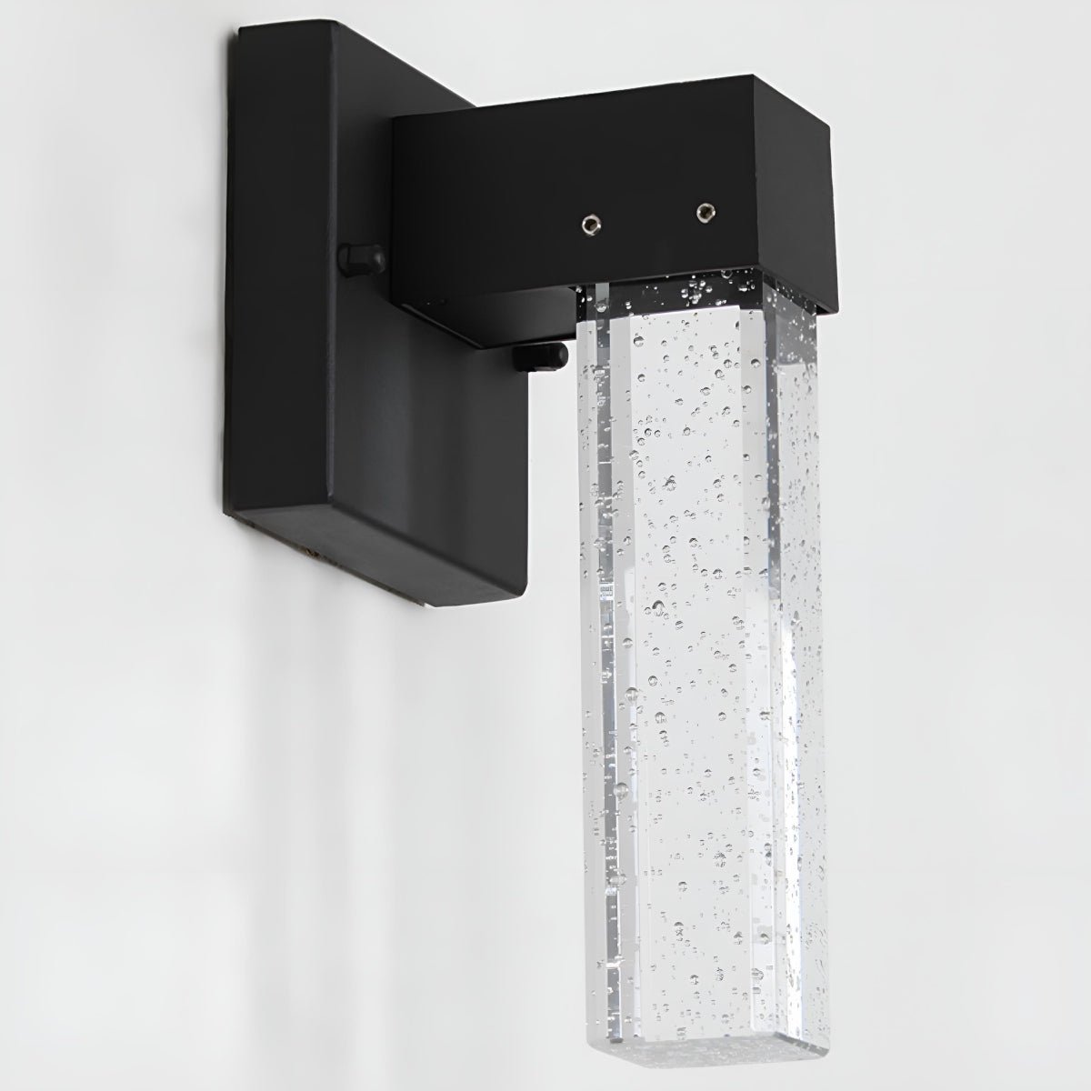 Modern Waterproof Square Long Strip Crystal LED Outdoor Wall Light