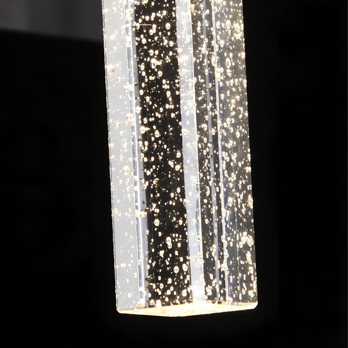 Modern Waterproof Square Long Strip Crystal LED Outdoor Wall Light