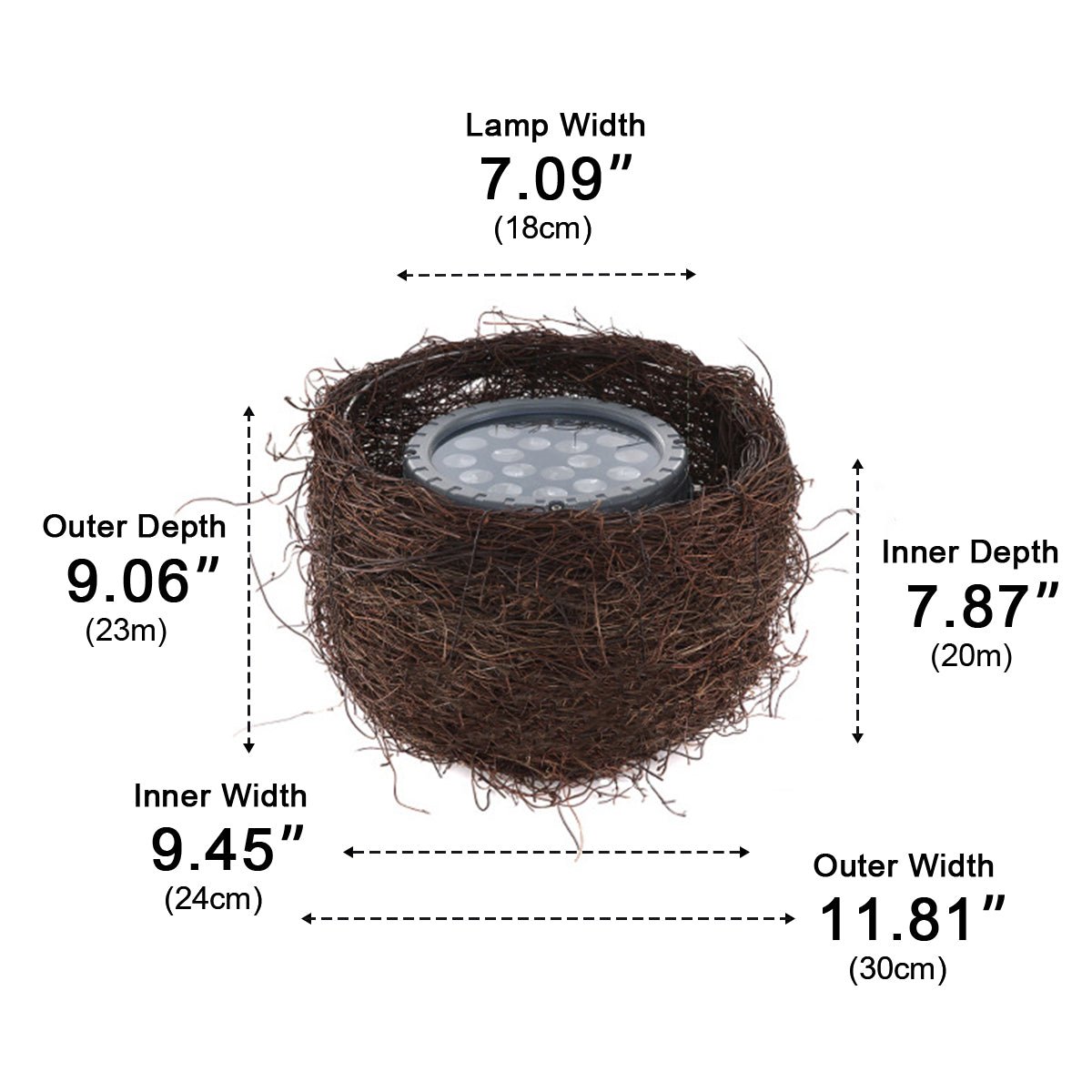 Outdoor Waterproof Bird's Nest LED Spot Lights Trees Lights